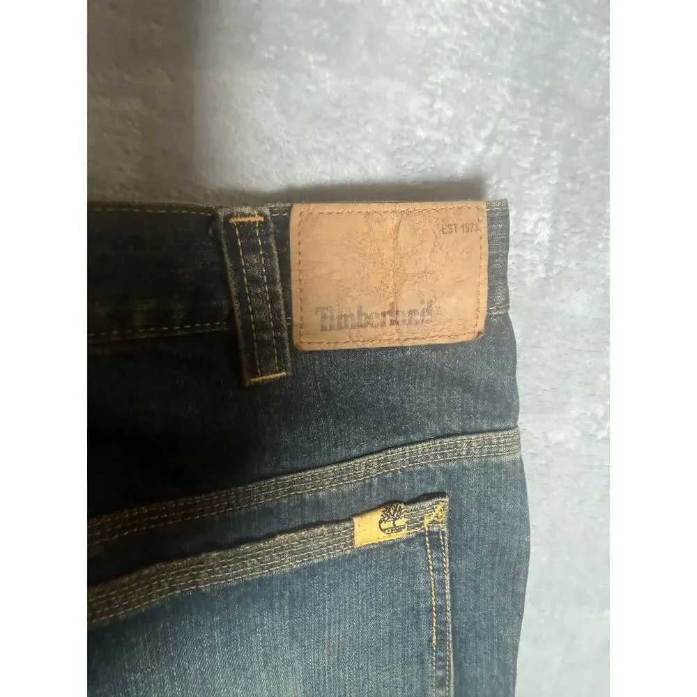 Timberland Straight Leg Jeans Men’s 33x30 Blue Denim Classic Workwear